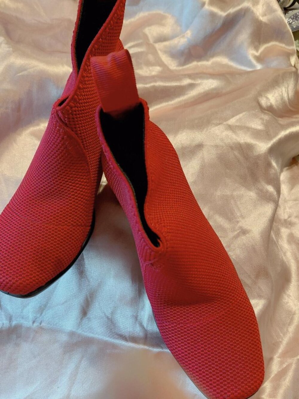 NWOB Charleston Shoe Company Red Telfair Stretch Bootie
